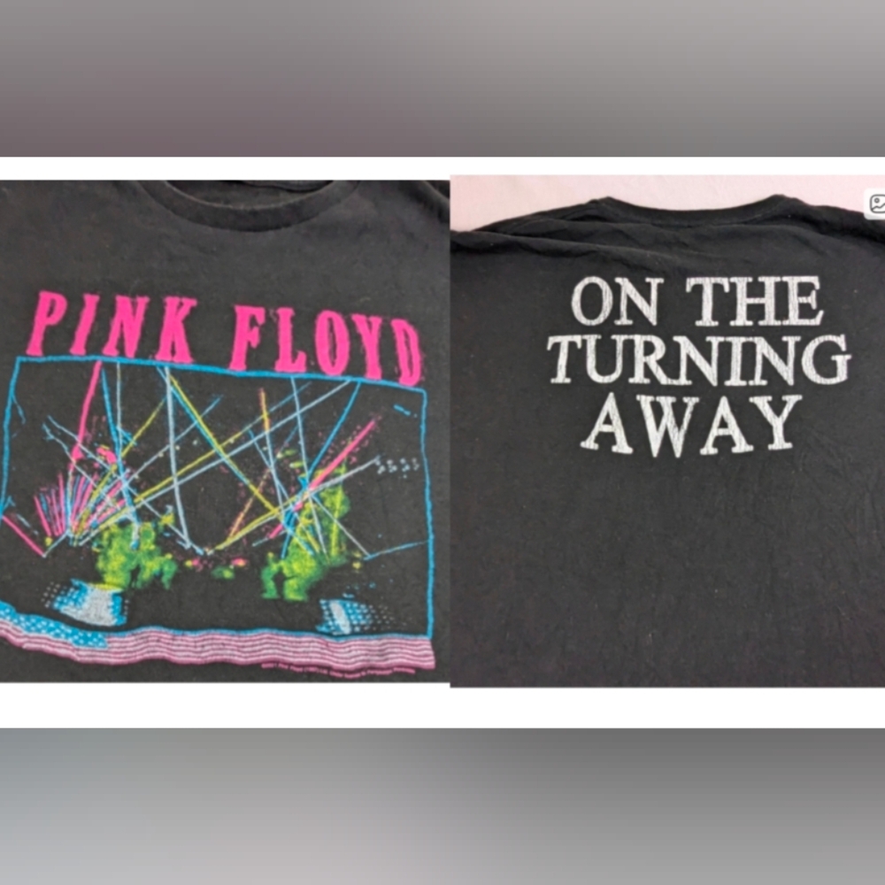 Pink Floyd 2021 Laser Lights Graphic Double Sided ON THE TURNING AWAY XXL